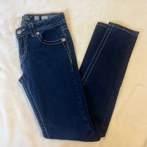 Miss Me Dark Blue Skinny Jeans